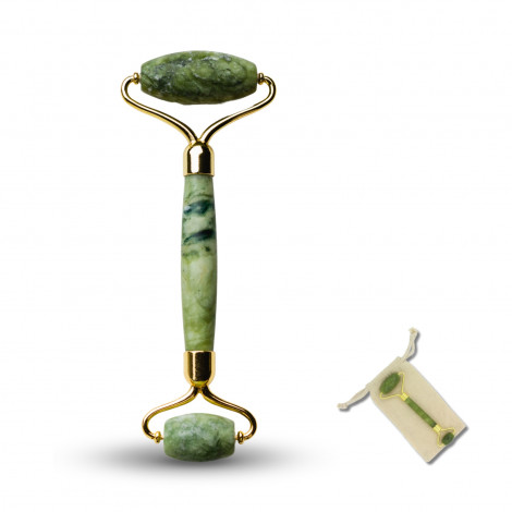 Green Jade Face Roller - Massageroller Gesichtsroller  grüner Jade