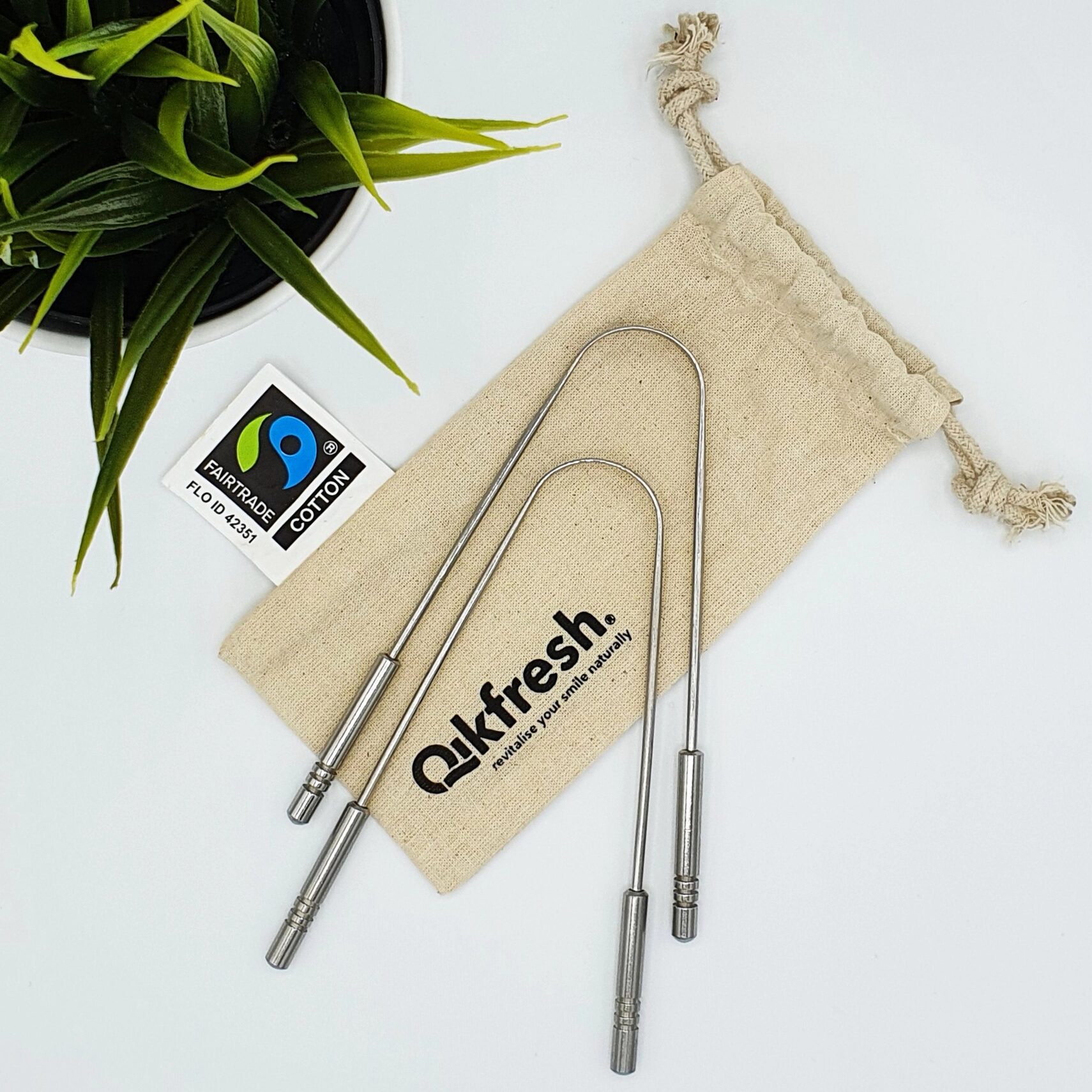 Zungenreiniger | Edelstahl (2er Packung) Qikfresh® – Bild 2