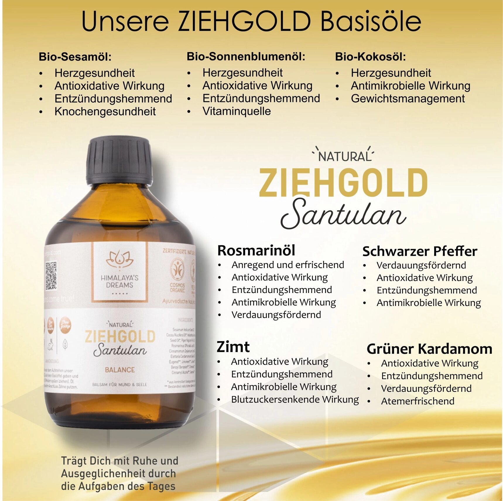 Ayurveda Mundziehöl SANTULAN - Balance - 250ml – Bild 6